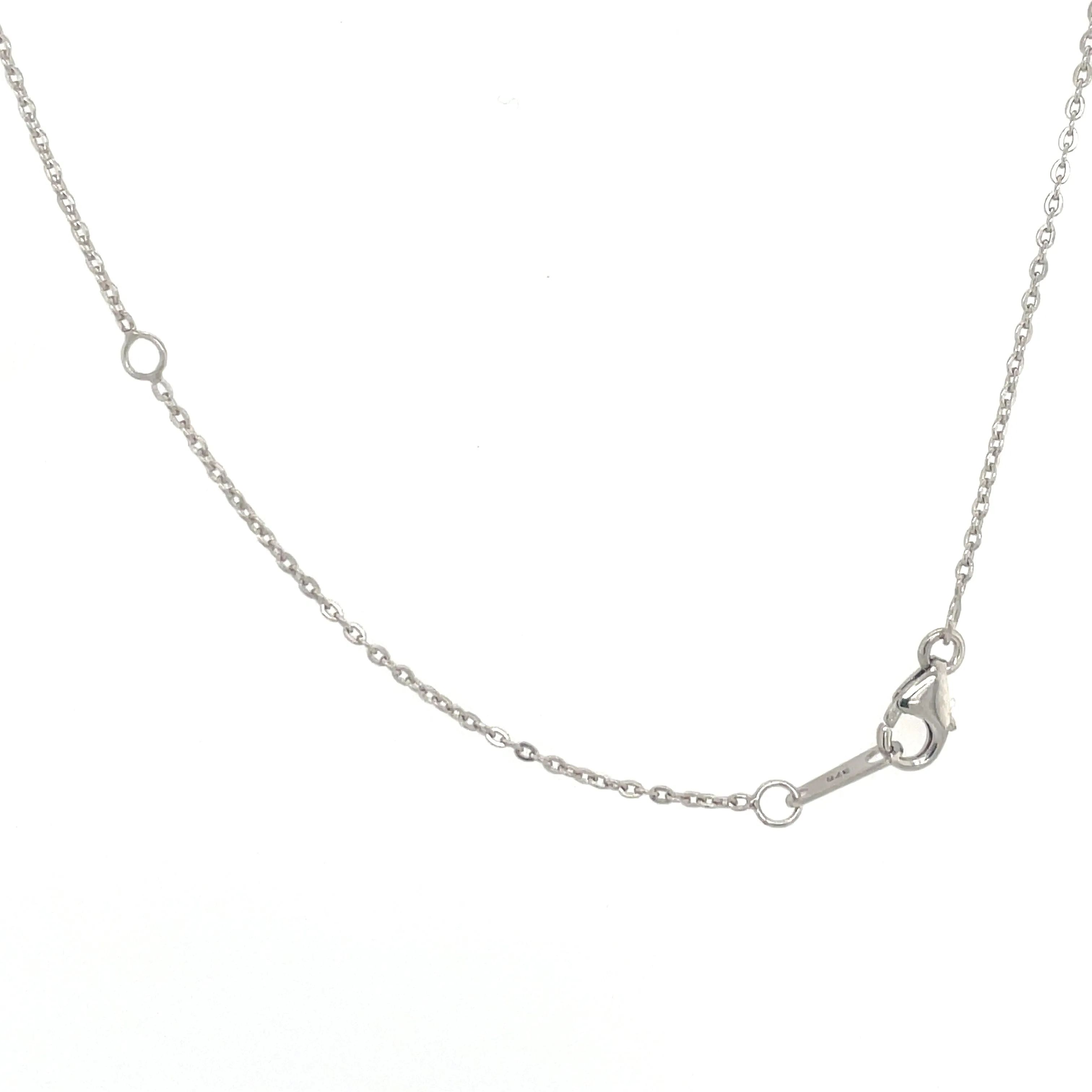 9ct White Gold Round Diamond Locket