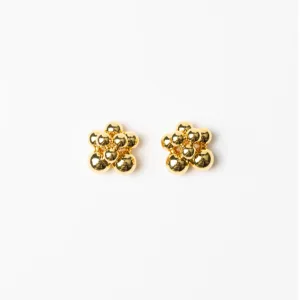 Ball Cluster Earrings | Gold