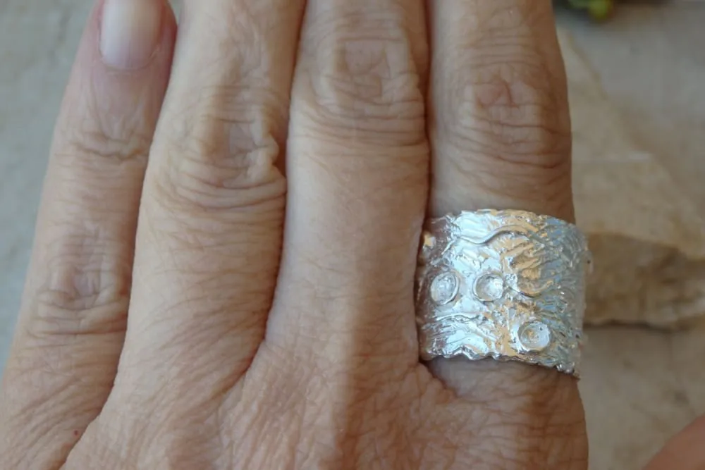 Chunky silver ring