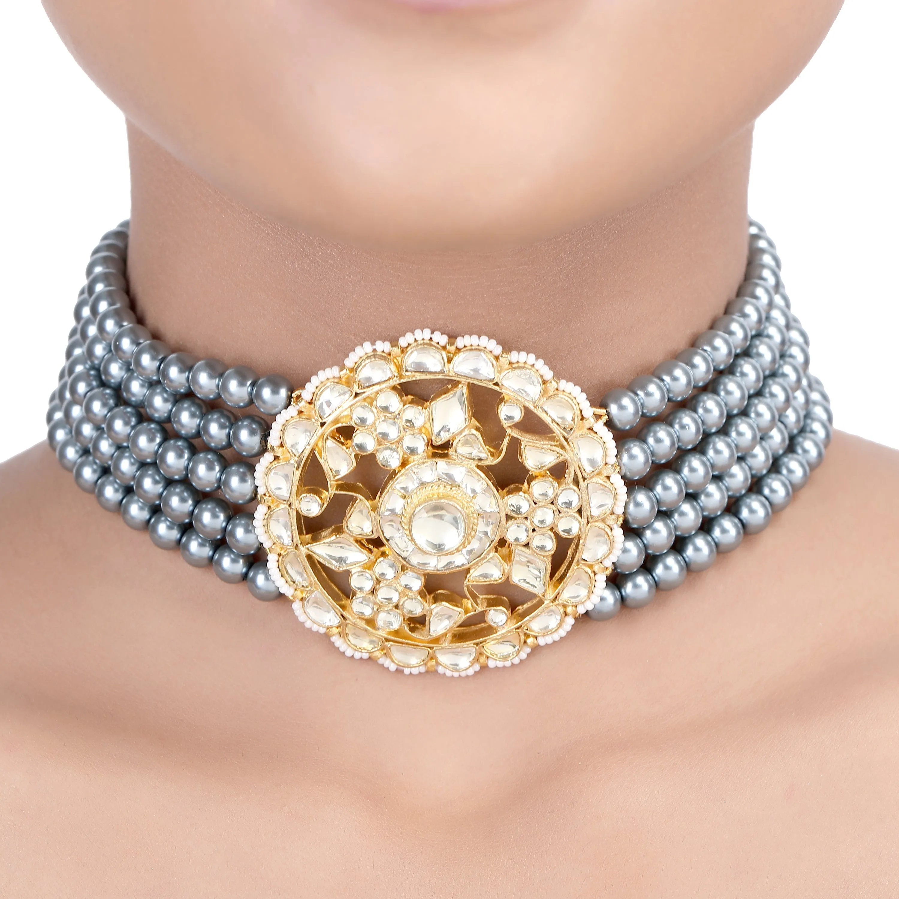 GULUBAND Neharika KUNDAN CHOKER SET