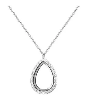Locket Necklace   photo [ Minimalist necklace [Silver Locket with Photo [ Necklace double sided[ Mothers Day Gift by Crystal wedding UK
