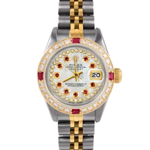 Rolex Datejust 26mm | 6917-TT-WMOP-STRR-4RBY-JBL