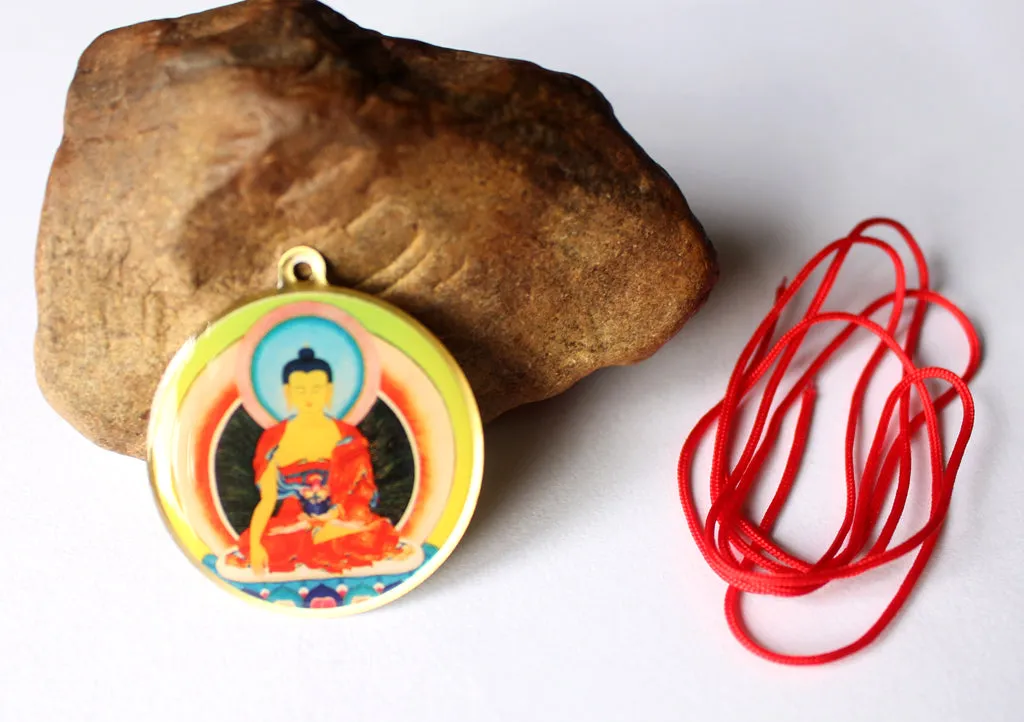 Shakyamuni Buddha Printed Deity Pendant