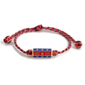 Star Locket Rope Braided Bracelet Red
