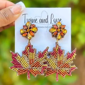 Sugar Maple Beaded Earrings